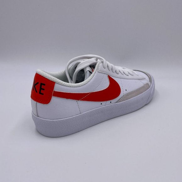 Nike Blazer Low '77 White / Orange Womens Shoes - Picture 8 of 9